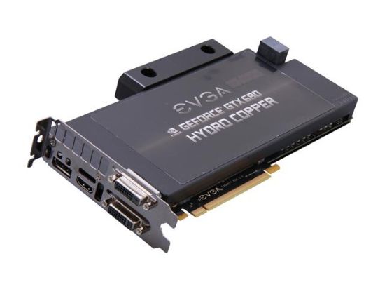 Picture of EVGA 02GP42689A3 GeForce GTX 680 Hydro Copper 2GB 256-bit GDDR5 PCI Express 3.0 x16 HDCP Ready SLI Support Video Card