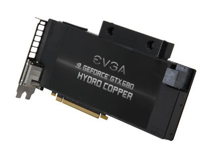 Picture of EVGA 02G-P4-2689-KR GeForce GTX 680 Hydro Copper 2GB 256-bit GDDR5 PCI Express 3.0 x16 HDCP Ready SLI Support Video Card