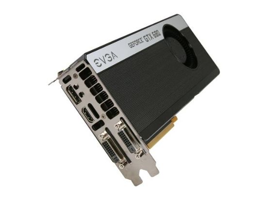 Picture of EVGA 02G-P4-2685-A3 GeForce GTX 680 Superclocked with Back Plate, Signature 2GB 256-bit GDDR5 PCI Express 3.0 x16 HDCP Ready SLI Support Video C