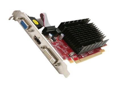 Picture of POWERCOLOR AX6450 1GBK3 SH Go! Green Radeon HD 6450 1GB 64-bit DDR3 PCI Express 2.1 x16 HDCP Ready Low Profile Ready Video Card