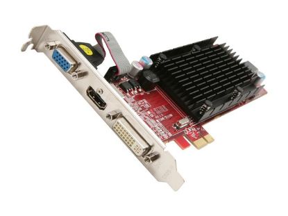 Picture of POWERCOLOR AE5450 512MD2 SH Go! Green Radeon HD 5450 512MB 64-bit DDR2 PCI Express x1 HDCP Ready Low Profile Ready Video Card