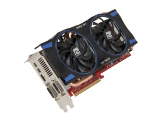 Picture of POWERCOLOR AX7970-3GBD5-2DHV3 Radeon HD 7970 3GB 384-bit GDDR5 PCI Express 3.0 x16 HDCP Ready CrossFireX Support Video Card