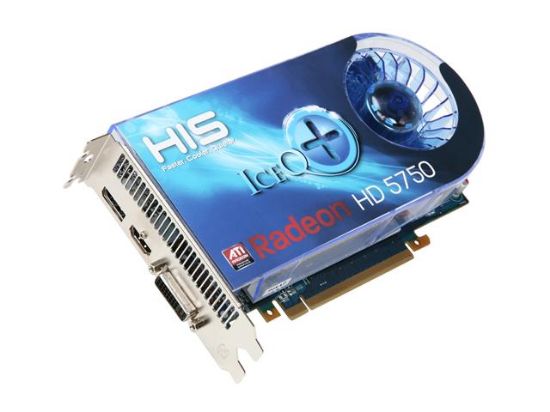 Picture of HIS H575Q1GD Radeon HD 5750 1GB 128-bit GDDR5 PCI Express 2.1 x16 HDCP Ready CrossFireX Support Video Card with Eyefinity