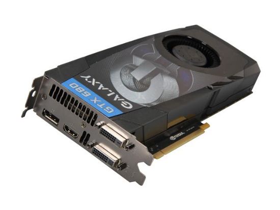 Picture of GALAXY 68NPH6DV5ZGV GeForce GTX 680 2GB 256-bit GDDR5 PCI Express 3.0 x16 HDCP Ready SLI Support Video Card