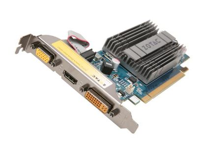 Picture of ZOTAC ZT84GED2MHSL GeForce 8400 GS 256MB 32-bit DDR3 PCI Express 2.0 x16 HDCP Ready Low Profile Ready Video Card