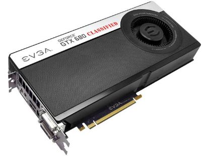 Picture of EVGA 04G P4 3688 AR GeForce GTX 680 Classified 4GB 256-bit GDDR5 PCI Express 3.0 x16 HDCP Ready SLI Support Video Card