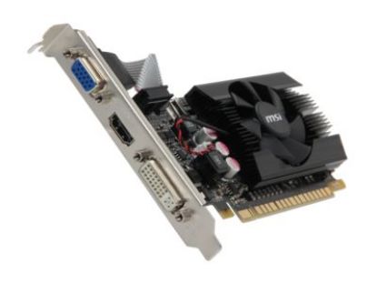 Picture of MSI N610GT-MD2GD3  GeForce GT 610 2GB 64-bit DDR3 PCI Express 2.0 x16 HDCP Ready Low Profile Ready Video Card