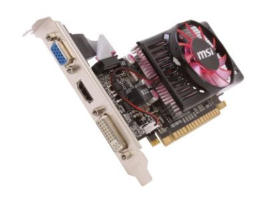 Picture of MSI N620GTMD2GD3/LP  GeForce GT 620 2GB 64-bit DDR3 PCI Express 2.0 x16 HDCP Ready Low Profile Ready Video Card