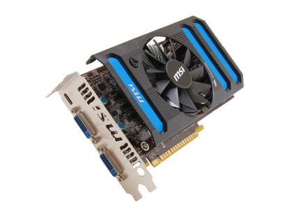 Picture of MSI N650TI 1GD5 OC  GeForce GTX 650 Ti 1GB 128-bit GDDR5 PCI Express 3.0 x16 HDCP Ready Video Card