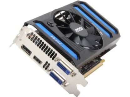 Picture of MSI N650TI 2GD5 OC BE  GeForce GTX 650 Ti BOOST 2GB 192-bit GDDR5 HDCP Ready SLI Support Video Card