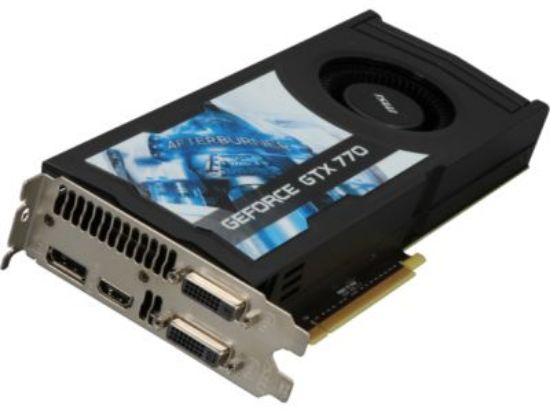 Picture of MSI N7702GD5/OC  GeForce GTX 770 2GB 256-bit GDDR5 PCI Express 3.0 x16 HDCP Ready SLI Support Video Card