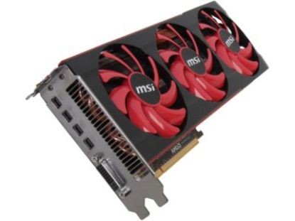 Picture of MSI R79906GD5  Radeon HD 7990 6GB 384-bit x2 GDDR5 PCI Express 3.0 x16 HDCP Ready CrossFireX Support Video Card