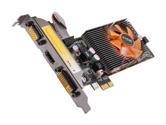 Picture of ZOTAC ZT-60605-10L  GeForce GT 610 512MB 64-bit DDR3 PCI Express x1 HDCP Ready Low Profile Ready Video Card