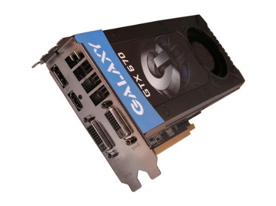 Picture of GALAXY 67NPH6DV5ZJX GeForce GTX 670 2GB 256-bit GDDR5 PCI Express 3.0 x16 HDCP Ready SLI Support Video Card