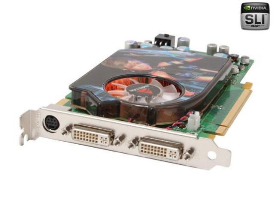 Picture of BIOSTAR V7953GT52  GeForce 7950GT 512MB 256-bit GDDR3 PCI Express x16 HDCP Ready SLI Support HDCP Video Card