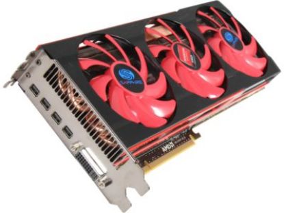 Picture of SAPPHIRE 100350GAMESR  Radeon HD 7990 6GB 384-bit x2 GDDR5 PCI Express 3.0 x16 HDCP Ready CrossFireX Support Video Card