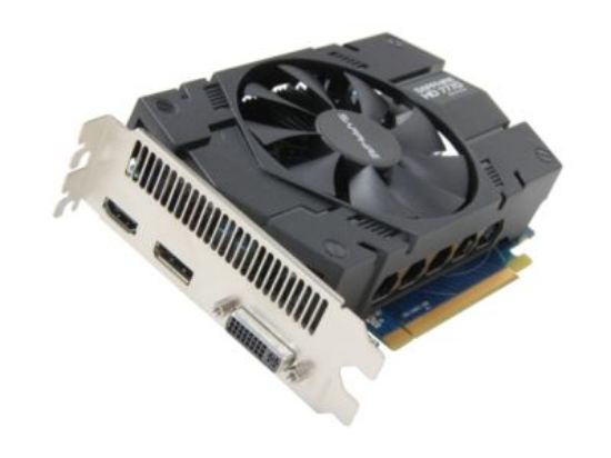 Picture of SAPPHIRE 100358L  Radeon HD 7770 GHz Edition 1GB 128-bit GDDR5 PCI Express 3.0 x16 CrossFireX Support Video Card