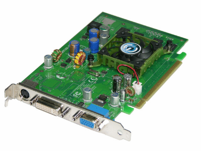 Picture of EVGA 128 P2 N355 A1 GeForce 6500 128MB 64-bit DDR PCI Express x16 Video Card