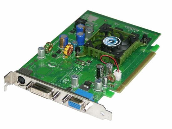 Picture of EVGA 128P2N355A2 GeForce 6500 128MB 64-bit DDR PCI Express x16 Video Card