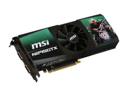 Picture of MSI N295GTX 2D1792 GeForce GTX 295 1792MB 896 (448 x 2)-bit GDDR3 PCI Express 2.0 x16 HDCP Ready SLI Support Video Card