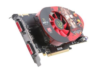 Picture of XFX HD 487A ZWFC Radeon HD 4870 1GB 256-bit GDDR5 PCI Express 2.0 x16 HDCP Ready CrossFireX Support Video Card