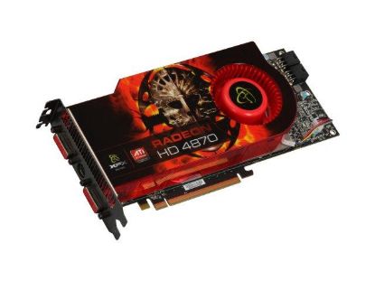 Picture of XFX HD 487A YHFC Radeon HD 4870 512MB 256-bit GDDR5 PCI Express 2.0 x16 HDCP Ready CrossFireX Support Video Card