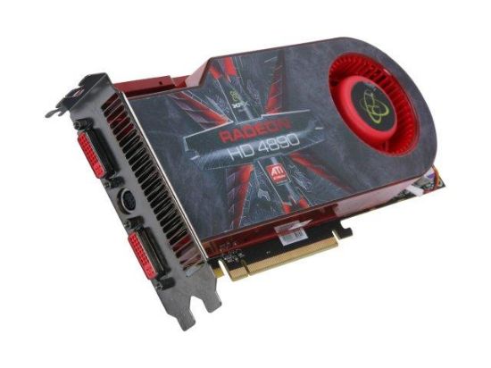 Picture of XFX HD 489A ZDDC Radeon HD 4890 XXX Edition 1GB 256-bit GDDR5 PCI Express 2.0 x16 HDCP Ready CrossFire Supported Video Card