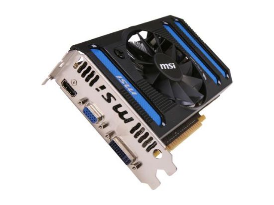 Picture of MSI N550GTX-TI-MD1GD5 GeForce GTX 550 Ti (Fermi) 1GB 192-bit GDDR5 PCI Express 2.0 x16 HDCP Ready SLI Support Video Card