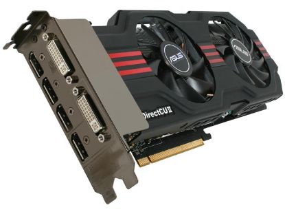 Picture of ASUS EAH6950 DCII/2DI4S/1GD5 Radeon HD 6950 1GB 256-bit GDDR5 PCI Express 2.1 x16 HDCP Ready CrossFireX Support Video Card with Eyefinity