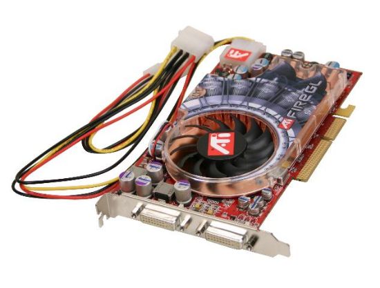 Picture of ATI FIREGLX2-256T FireGL 9800 256MB 256-bit GDDR2 AGP Pro 4X/8X Workstation Video Card - OEM