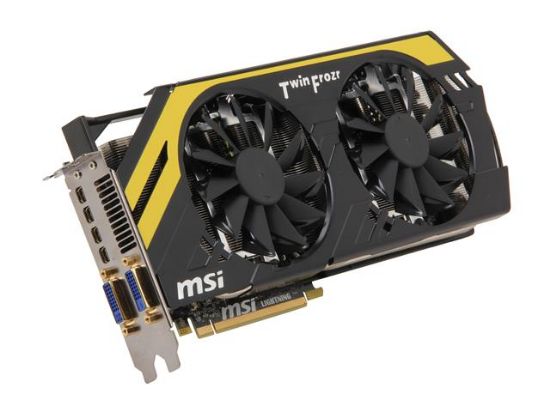 Picture of MSI R7970 LIGHTNING Radeon HD 7970 3GB 384-bit GDDR5 PCI Express 3.0 x16 HDCP Ready CrossFireX Support Video Card