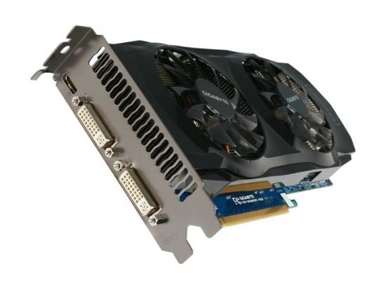 Picture of GIGABYTE GV-N560OC-1GI GeForce GTX 560 Ti (Fermi) 1GB 256-bit GDDR5 PCI Express 2.0 x16 HDCP Ready SLI Support Video Card