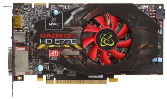 Picture of XFX HD577XZHLC Radeon HD 5770 1GB 128-bit GDDR5 PCI Express 2.1 x16 HDCP Ready CrossFireX Support Video Card