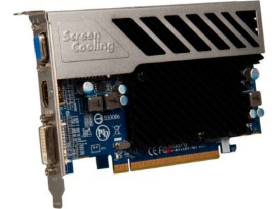 Picture of GIGABYTE GVR545SC1GI Silent Series Radeon HD 5450 (Cedar) 1GB 64-bit DDR3 PCI Express 2.1 x16 HDCP Ready Video Card