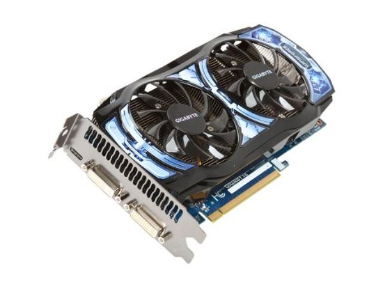 Picture of GIGABYTE GV-N460OC2-1GI GeForce GTX 460 (Fermi) 1GB 256-bit GDDR5 PCI Express 2.0 x16 HDCP Ready SLI Support Video Card