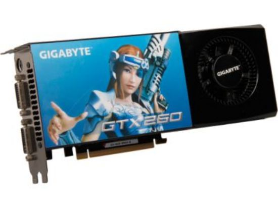 Picture of GIGABYTE GV-N26-896H-B GeForce GTX 260 896MB 448-bit GDDR3 PCI Express 2.0 x16 HDCP Ready SLI Support Video Card