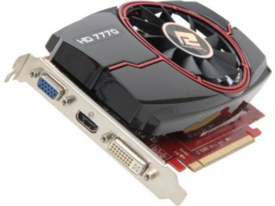 Picture of POWERCOLOR AX7770 1GBD5-HE Radeon HD 7770 GHz Edition 1GB 128-bit GDDR5 HDCP Ready CrossFireX Support Video Card