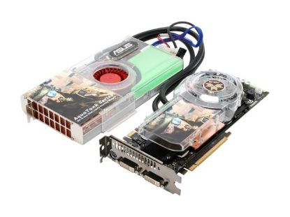 Picture of ASUS EN8800GTX AQUATANK/HTDP/768M GeForce 8800 GTX 768MB 384-bit GDDR3 PCI Express x16 HDCP Ready SLI Support Video Card