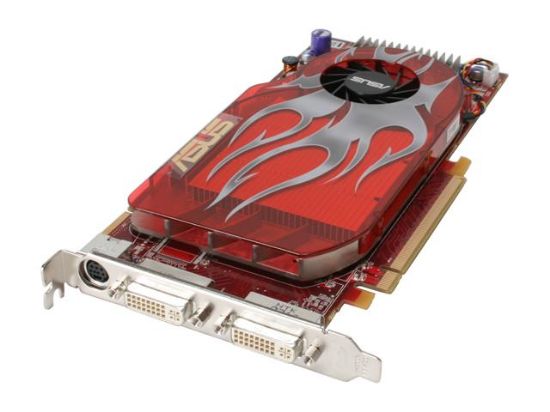 Picture of ASUS EAH2600XT D4/HTDI/256M Radeon HD 2600XT 256MB 128-bit GDDR4 PCI Express x16 HDCP Ready CrossFireX Support Video Card