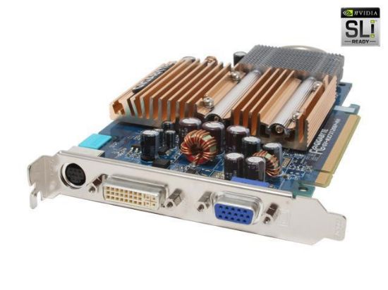 Picture of GIGABYTE GV-NX73T256P-RH GeForce 7300GT 256MB 128-bit GDDR2 PCI Express x16 SLI Support Video Card