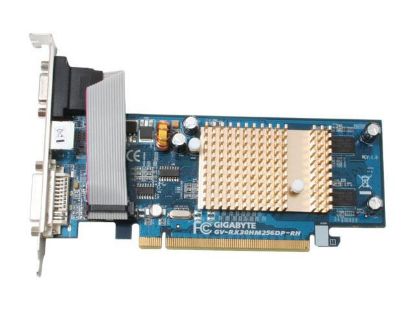 Picture of GIGABYTE GV-RX30HM256DP-RH Radeon X300SE HyperMemory 256MB Hyper Memory(128M VRAM on board) 64-bit GDDR2 PCI Express x16 Low Profile Video Card