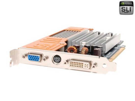 Picture of GIGABYTE GV-NX71G512P8-RH GeForce 7100GS 512MB(128MB on Board) 64-bit GDDR2 PCI Express x16 SLI Support Video Card