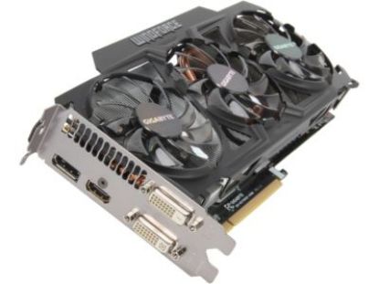 Picture of GIGABYTE GV-N770OC-4GD GeForce GTX 770 4GB 256-bit GDDR5 PCI Express 3.0 HDCP Ready WindForce 3X 450W Video Card