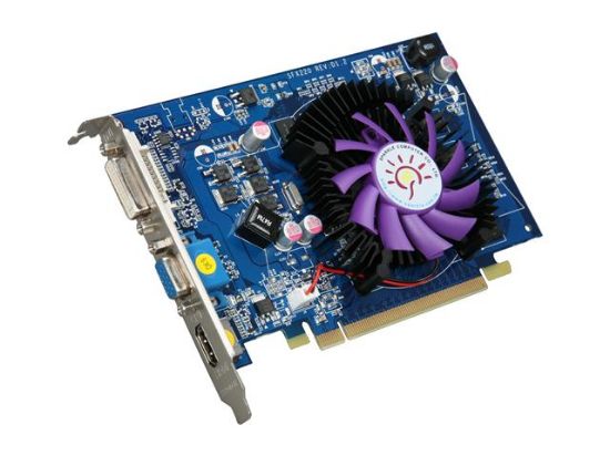 Picture of SPARKLE SXT2201024D2-NM GeForce GT 220 1GB 128-bit DDR2 PCI Express 2.0 x16 HDCP Ready Video Card