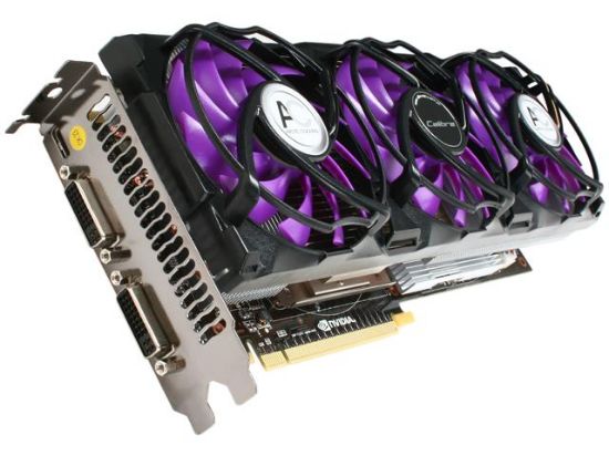 Picture of SPARKLE X570 Calibre GeForce GTX 570 (Fermi) 1280MB 320-bit GDDR5 PCI Express 2.0 x16 HDCP Ready SLI Support Video Card