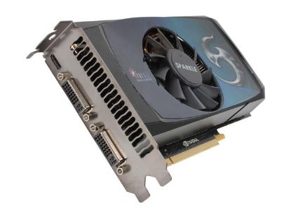 Picture of SPARKLE RXX460768D5-NM GeForce GTX 460 (Fermi) 768MB 192-bit GDDR5 PCI Express 2.0 x16 HDCP Ready SLI Support Video Card