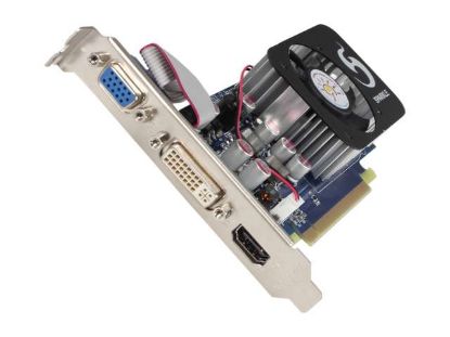 Picture of SPARKLE RXT2201024S3LNM GeForce GT 220 1GB 128-bit DDR3 PCI Express 2.0 x16 HDCP Ready Low Profile Video Card