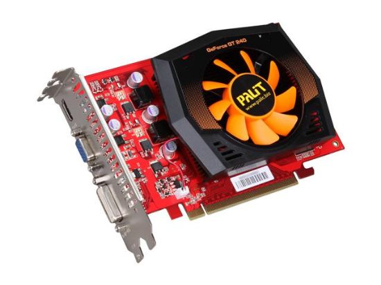 Picture of PALIT NE5T2400FHD01 GeForce GT 240 1GB 128-bit GDDR5 PCI Express 2.0 x16 HDCP Ready Video Card