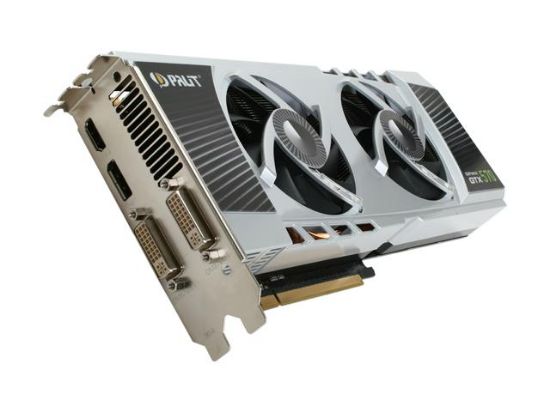 Picture of PALIT NE5X570HF10DA GeForce GTX 570 (Fermi) Sonic Platinum 1280MB 320-bit GDDR5 PCI Express 2.0 x16 HDCP Ready SLI Support Video Card