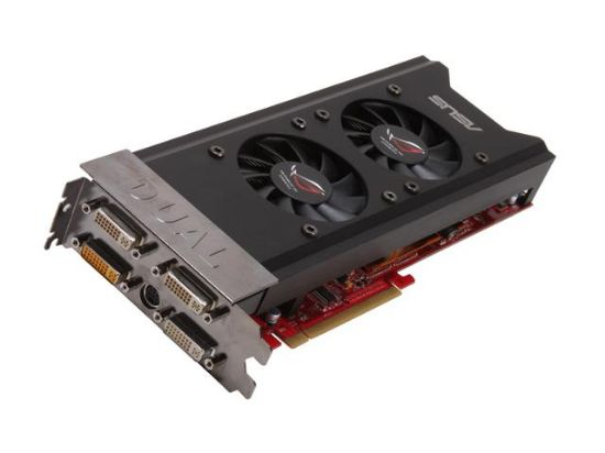 Picture of ASUS EAH3870X2/G/3DHTI/1G Radeon HD 3870 X2 1GB 512-bit GDDR3 PCI Express 2.0 x16 HDCP Ready CrossFireX Support Video Card